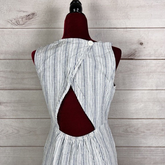 Marine Layer Tenley Skirt Midi Dress Stripe Cut Out - Picture 5 of 14